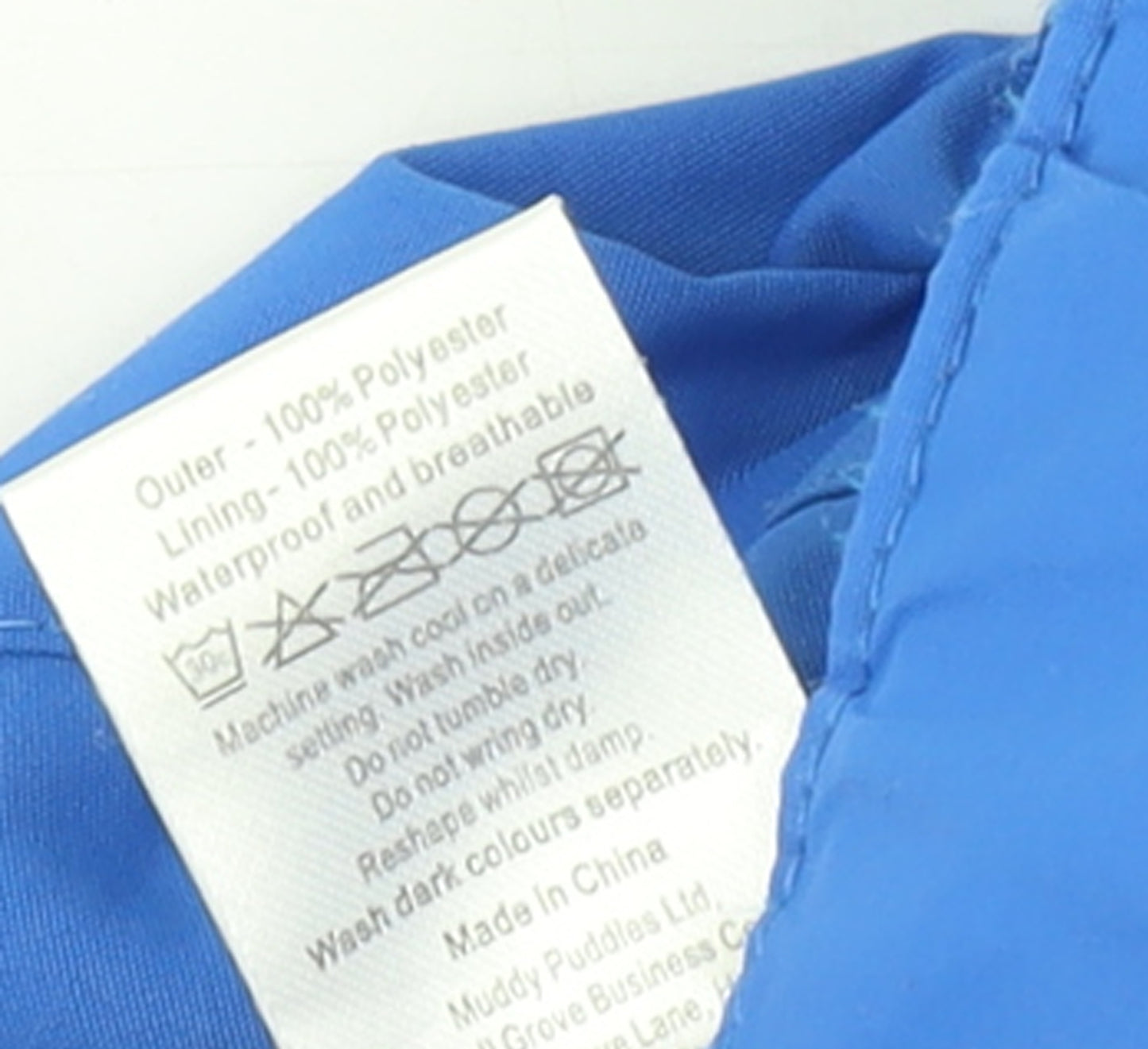 Muddy Puddles Boys Blue 5-6 Years Waterproof Snow Pants
