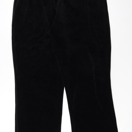 New York Laundry Women Black L Velour Jogger Trousers