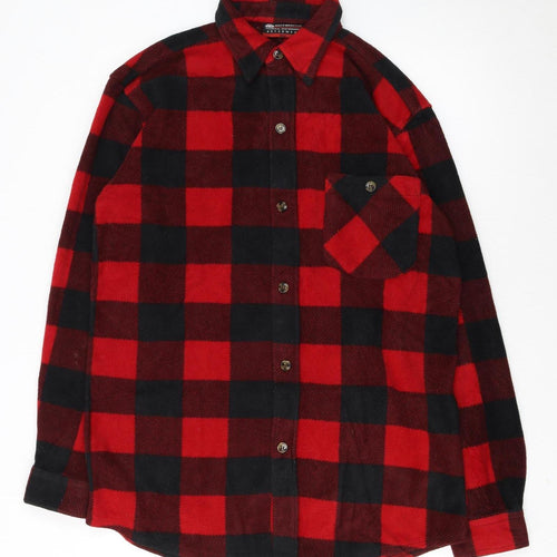 Misty Mountain Mens Red Check Flannel Outdoor Jacket M