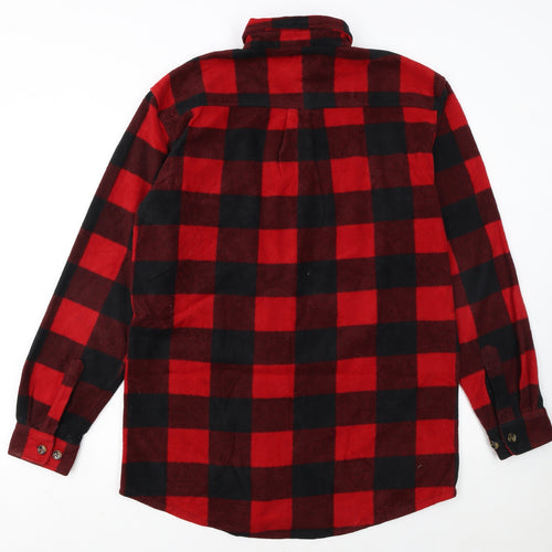 Misty Mountain Mens Red Check Flannel Outdoor Jacket M
