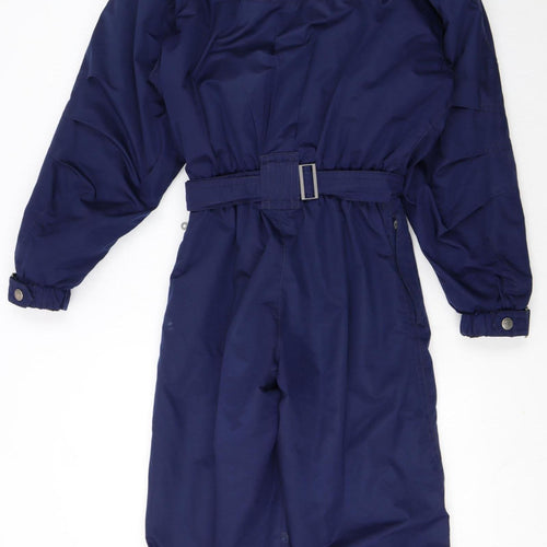 Killy Women's Blue Ski Jacket One Piece Size 12 Winter Insulated Belted