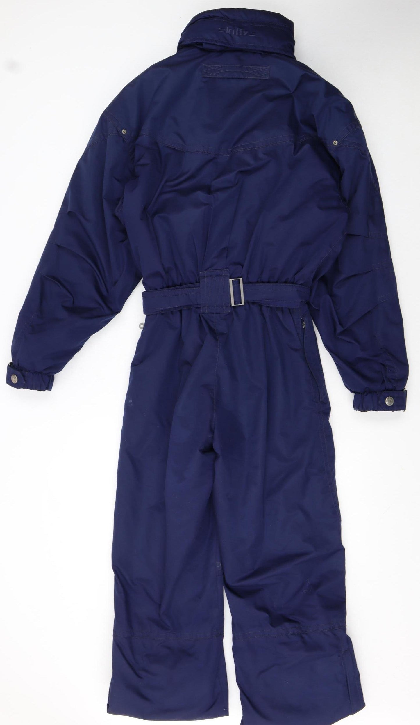 Killy Women's Blue Ski Jacket One Piece Size 12 Winter Insulated Belted