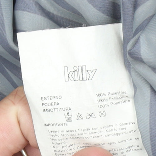 Killy Women's Blue Ski Jacket One Piece Size 12 Winter Insulated Belted