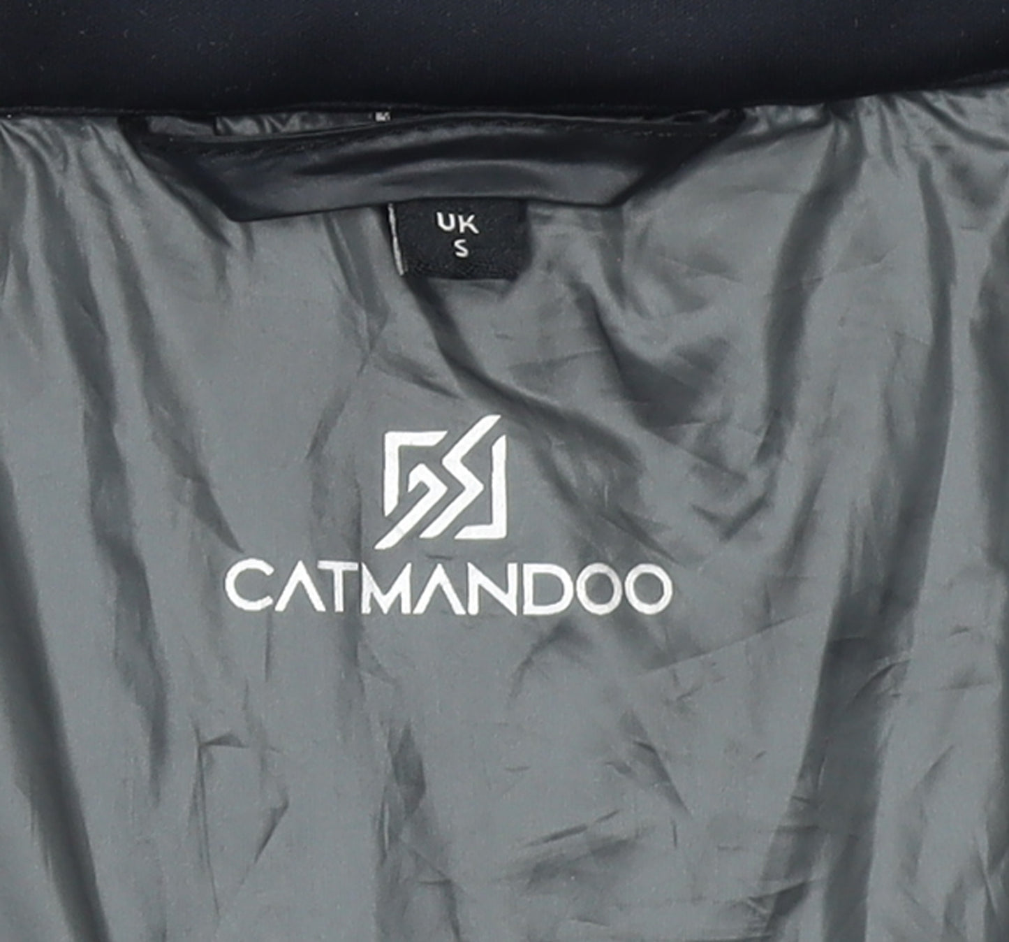 Catmandoo Men's Grey Softshell Padded Lightweight Full Zip Active Jacket Size S