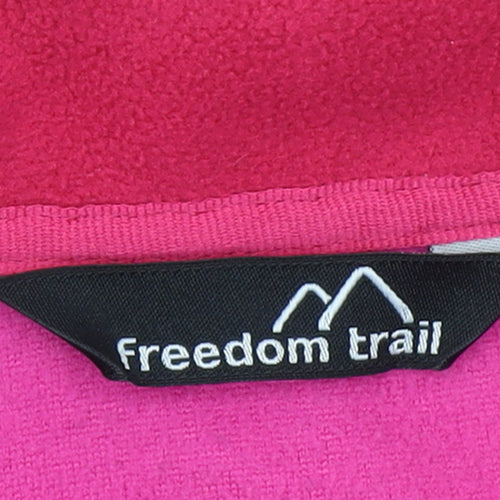 Freedom Trail Women’s Pink Full Zip Fleece Jacket Size 6 Classic Fit