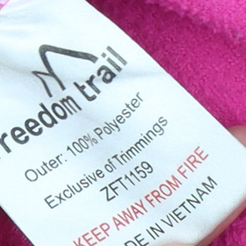 Freedom Trail Women’s Pink Full Zip Fleece Jacket Size 6 Classic Fit