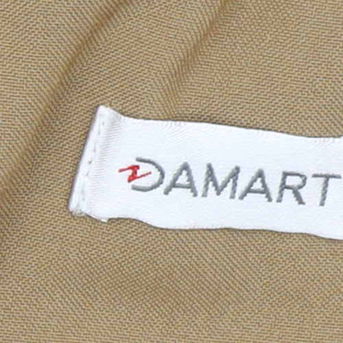 Damart Women's Beige Hooded Mid-Length Rain Coat Size 18