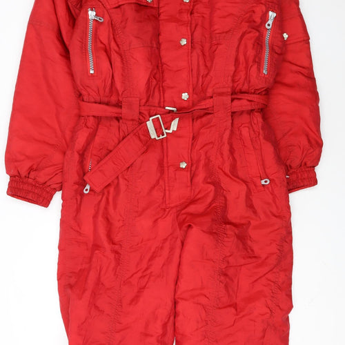 Trespass Men Red L Ski Suit Jacket Insulated Waterproof Belted Winter