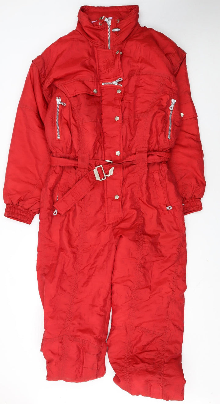 Trespass Men Red L Ski Suit Jacket Insulated Waterproof Belted Winter