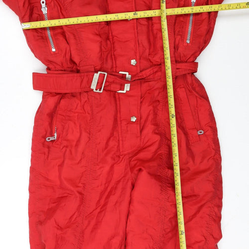 Trespass Men Red L Ski Suit Jacket Insulated Waterproof Belted Winter