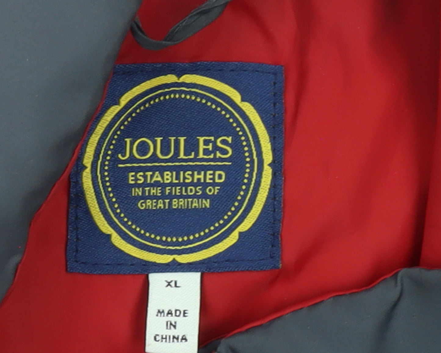 Joules Men's Grey Padded Bodywarmer Gilet XL Polyester Outdoor