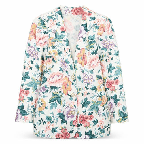 Maggie Girls Multicoloured Floral Blazer 9-10 Years Cotton Spring Jacket