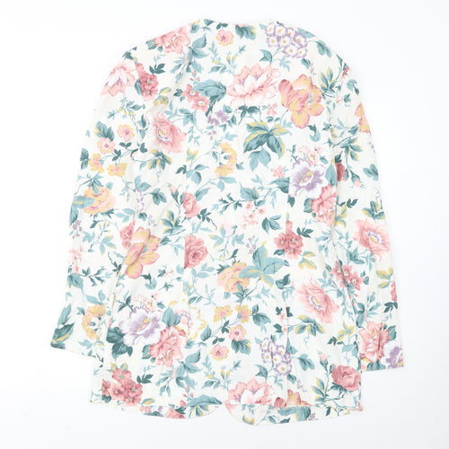 Maggie Girls Multicoloured Floral Blazer 9-10 Years Cotton Spring Jacket