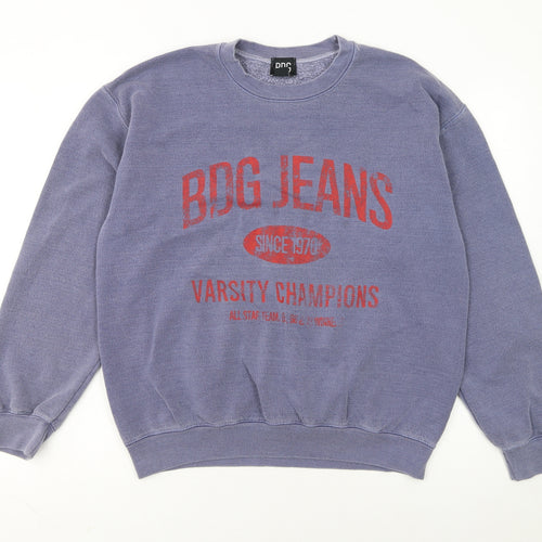 BDG Urban Outfitters Women's Blue Graphic Pullover Sweatshirt S