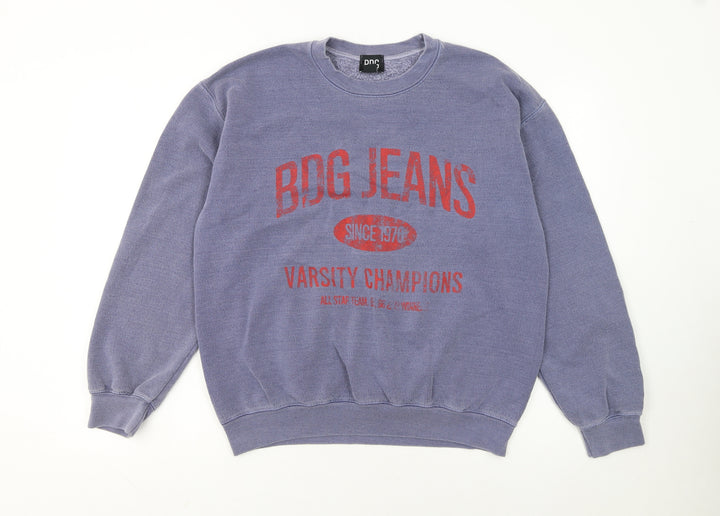 BDG Urban Outfitters Women's Blue Graphic Pullover Sweatshirt S