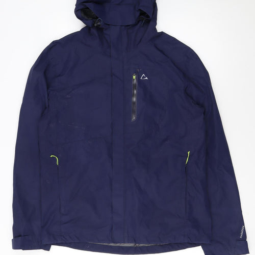 Paradox Men's Blue Waterproof Hooded Rain Jacket Size M