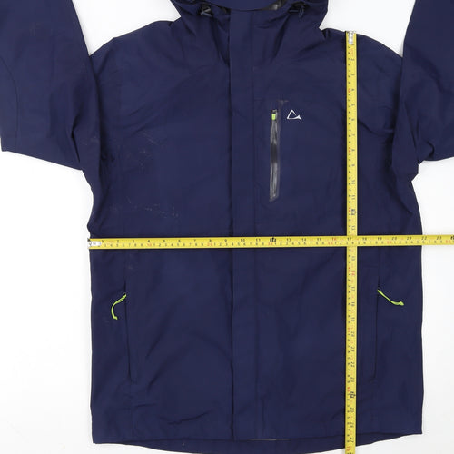 Paradox Men's Blue Waterproof Hooded Rain Jacket Size M