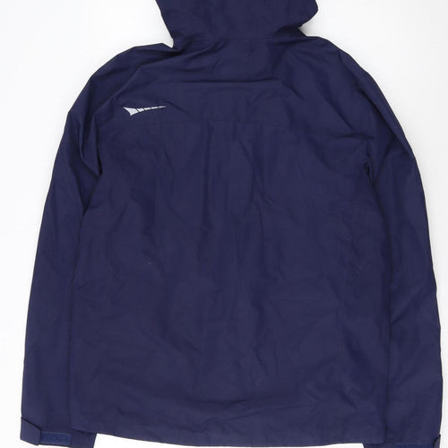 Paradox Men's Blue Waterproof Hooded Rain Jacket Size M