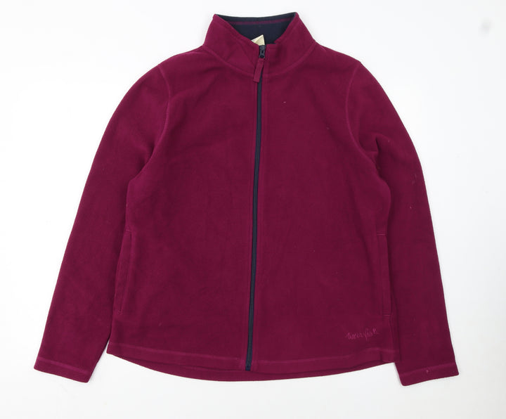 Weird Fish Women’s Purple Fleece Full Zip Jacket Size 18
