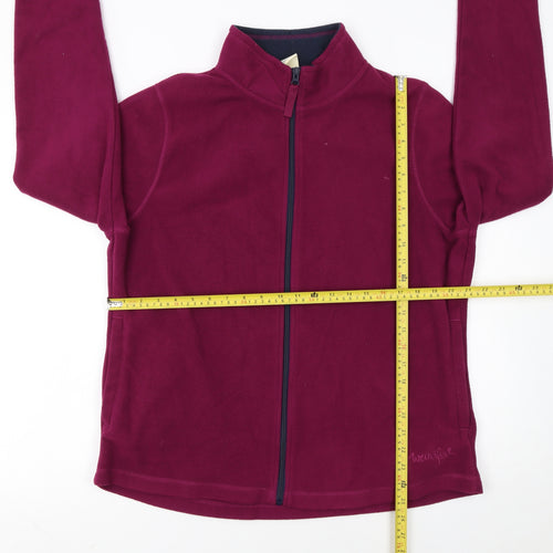 Weird Fish Women’s Purple Fleece Full Zip Jacket Size 18