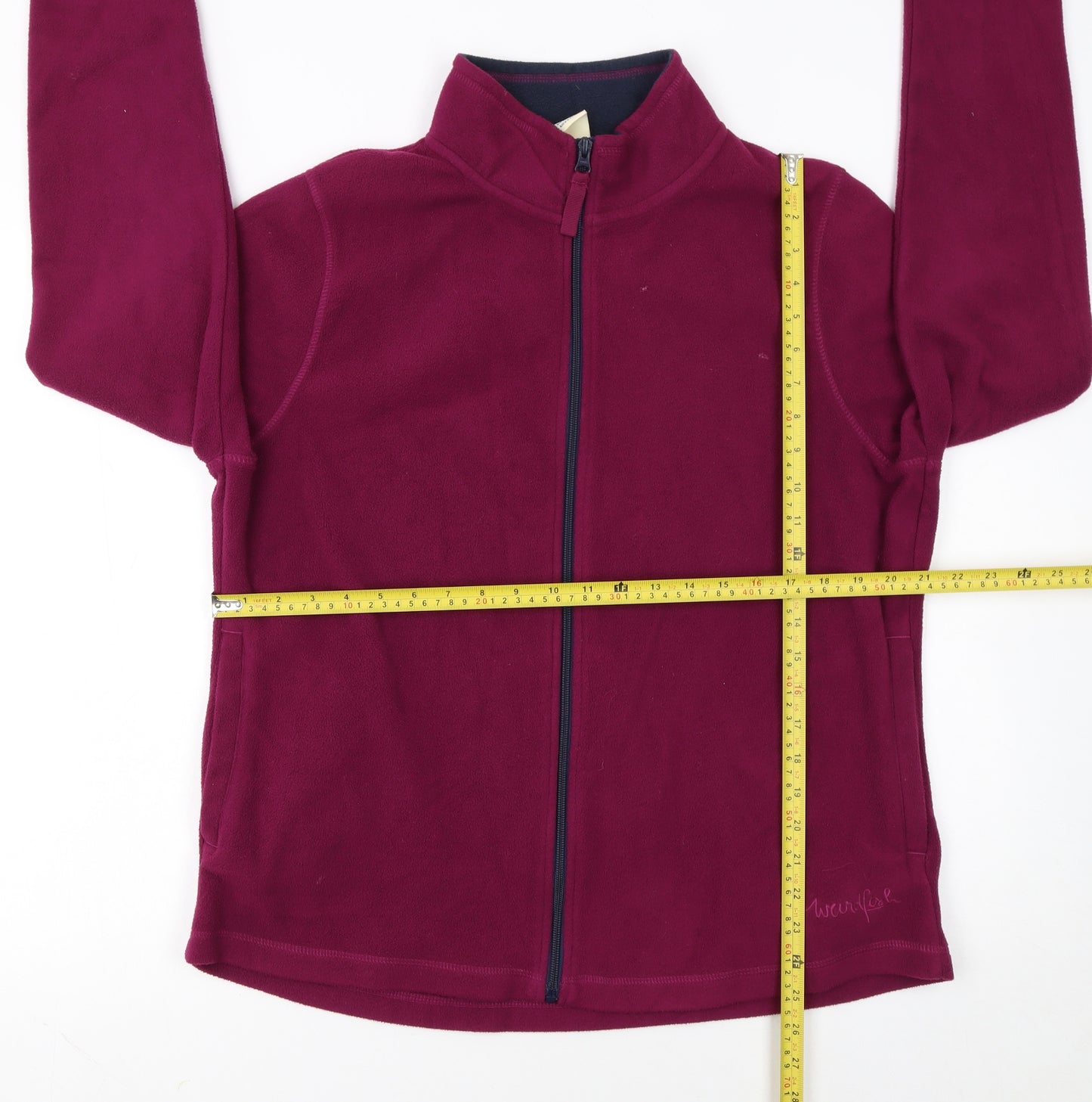 Weird Fish Women’s Purple Fleece Full Zip Jacket Size 18