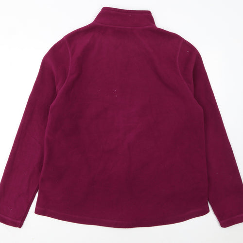 Weird Fish Women’s Purple Fleece Full Zip Jacket Size 18