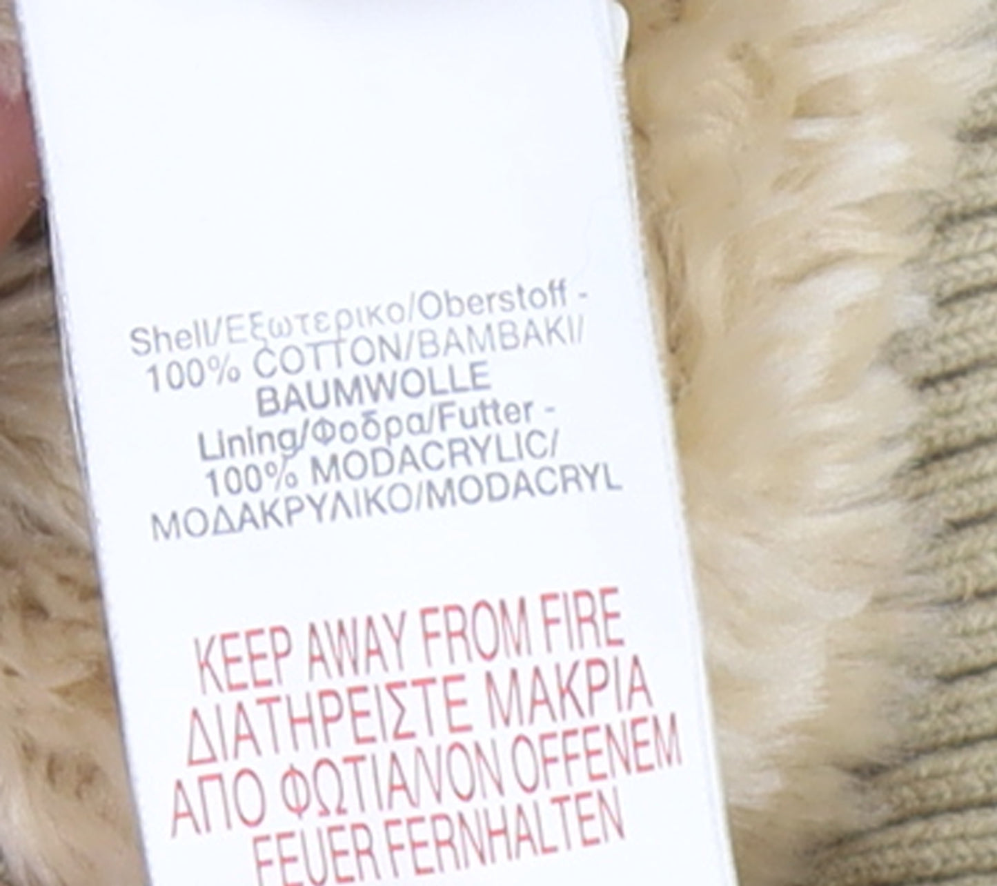 River Island Women’s Beige Faux Fur Hooded Cotton Waistcoat Size 10