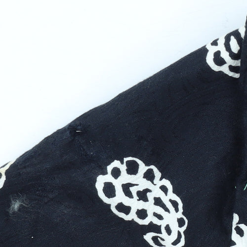 Medici by Gill Harvey Women's Black Embroidered Cotton Blazer Size 10