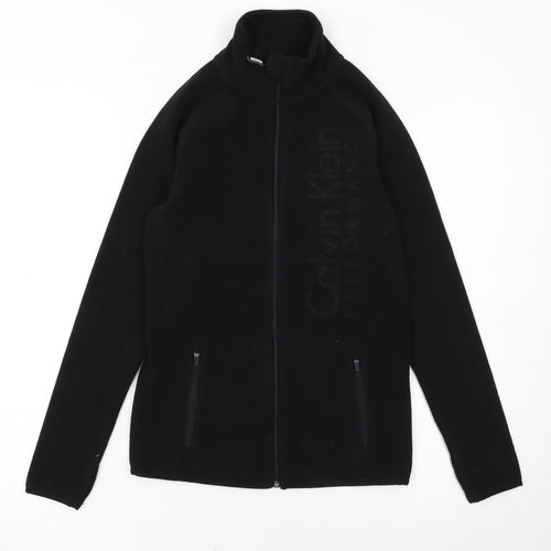 Calvin Klein Women’s Black XS Fleece Zip Jacket Quick Dry