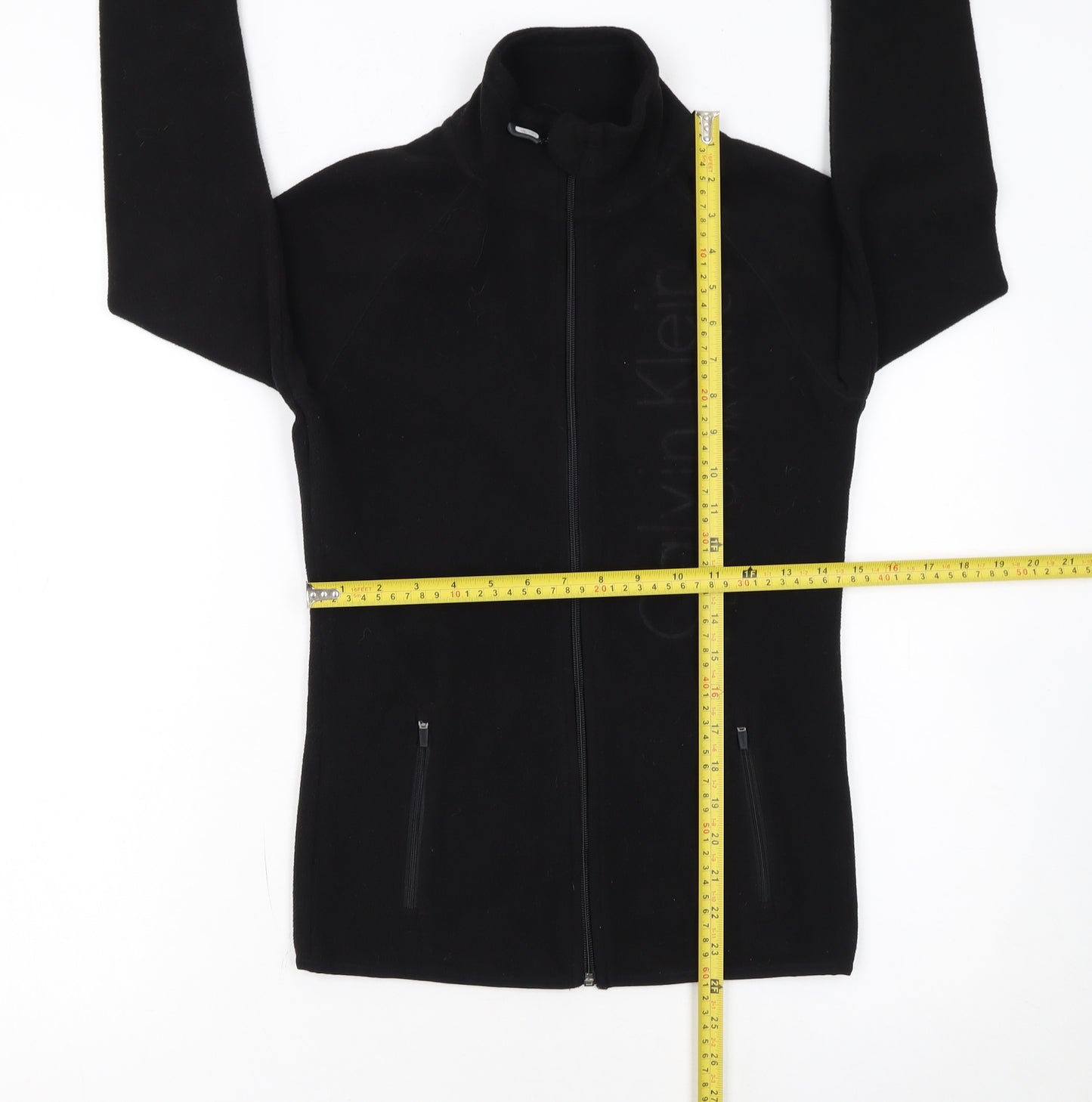 Calvin Klein Women’s Black XS Fleece Zip Jacket Quick Dry