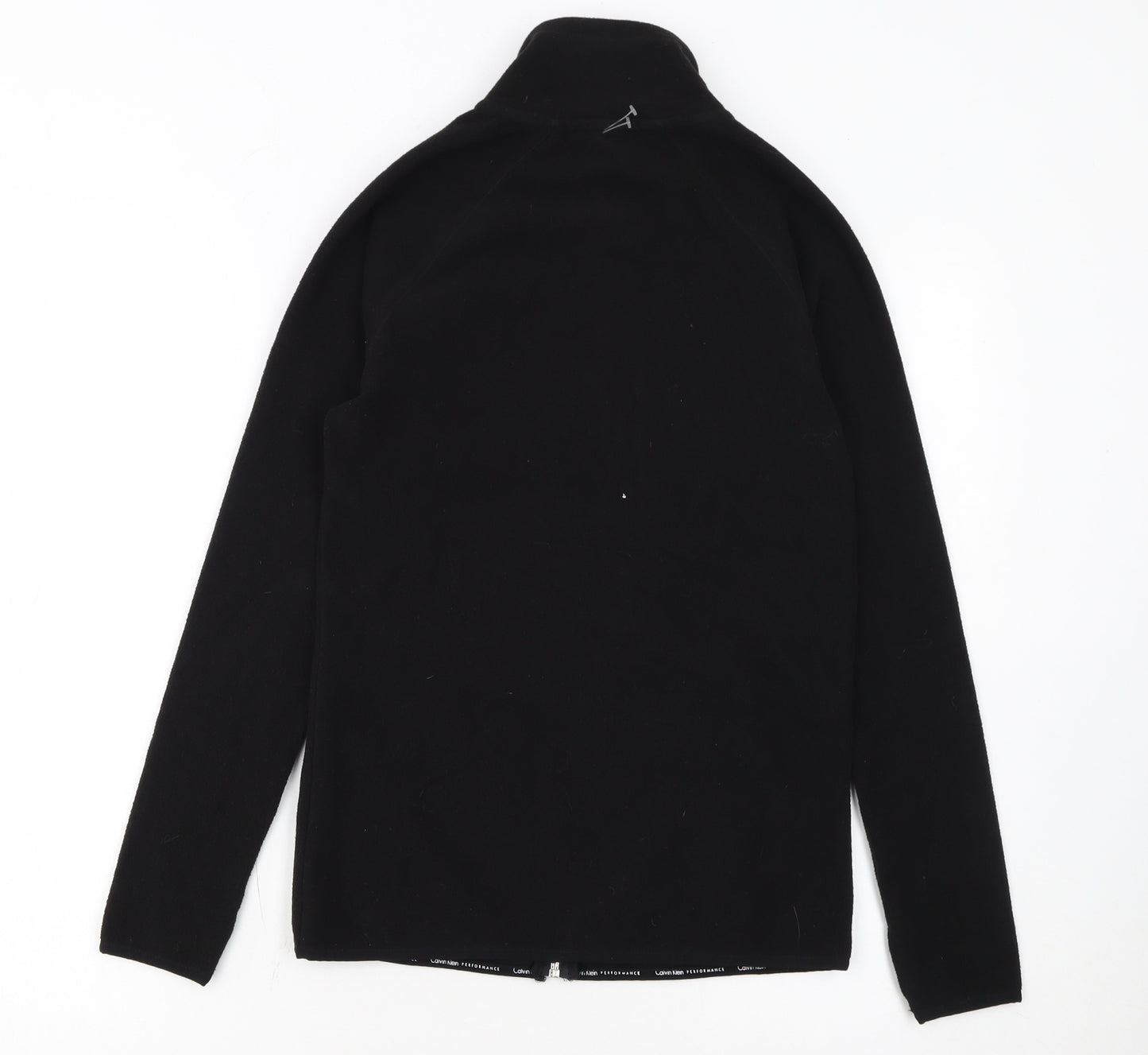 Calvin Klein Women’s Black XS Fleece Zip Jacket Quick Dry