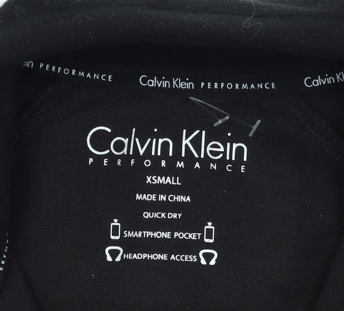 Calvin Klein Women’s Black XS Fleece Zip Jacket Quick Dry