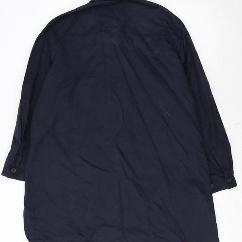 Uniqlo Women’s Blue Cotton Basic Jacket XS Casual Mid-Length