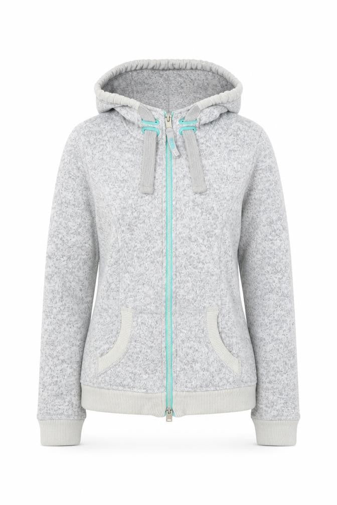 Superdry Womens Grey Full Zip Hoodie XS Mountain Storm Softshell