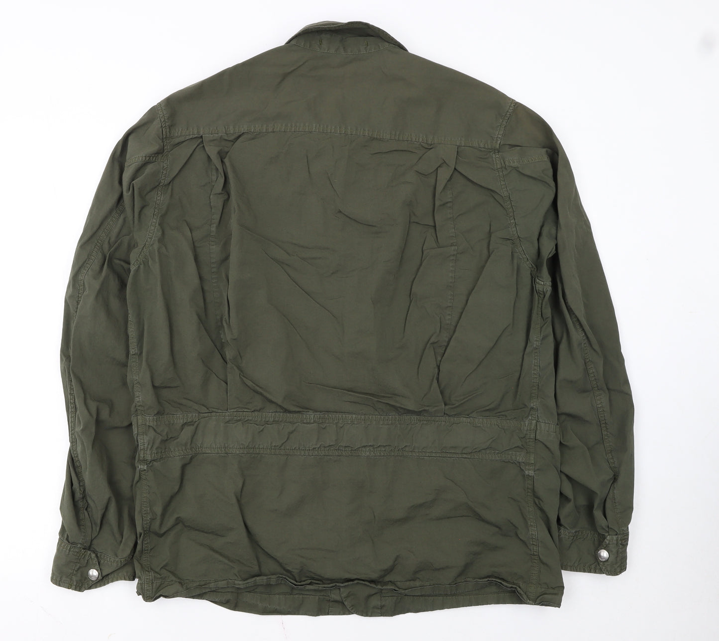Paul Smith Jeans Men's Green XL Military Style Button-Up Shirt