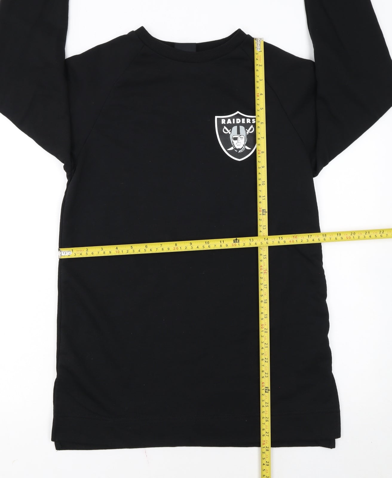 NFL Team Apparel Women’s Black XS Pullover Raiders Sweatshirt