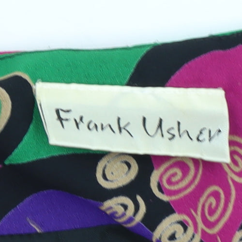 Frank Usher Womens Multicoloured Size 14 Vintage Geometric Blazer Jacket
