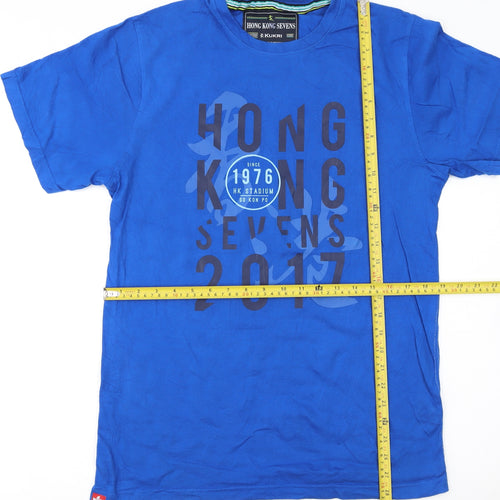 Kukri Men's Blue Hong Kong Sevens 2017 Cotton T-Shirt Size S