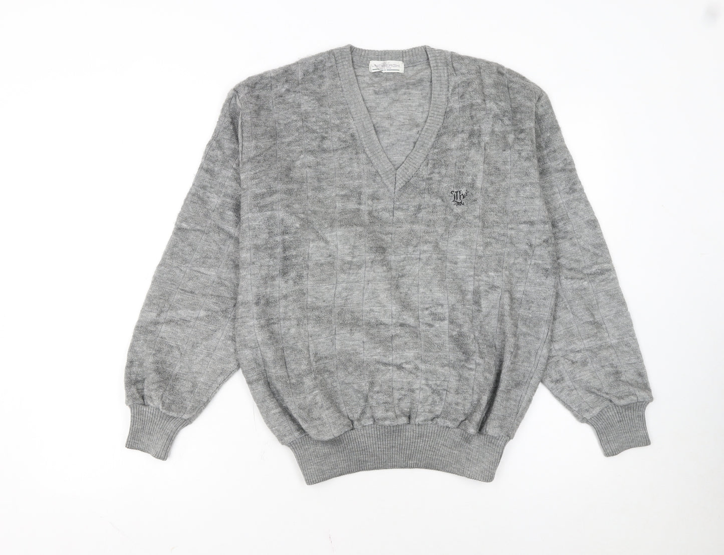 Lindbergh Women's Grey V-Neck Pullover Sweater Size M