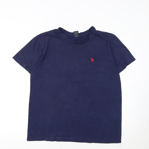 U.S. Polo Assn. Men's Blue Short Sleeve Cotton Polo M