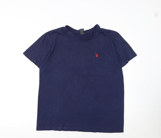 U.S. Polo Assn. Men's Blue Short Sleeve Cotton Polo M