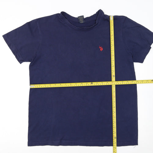 U.S. Polo Assn. Men's Blue Short Sleeve Cotton Polo M