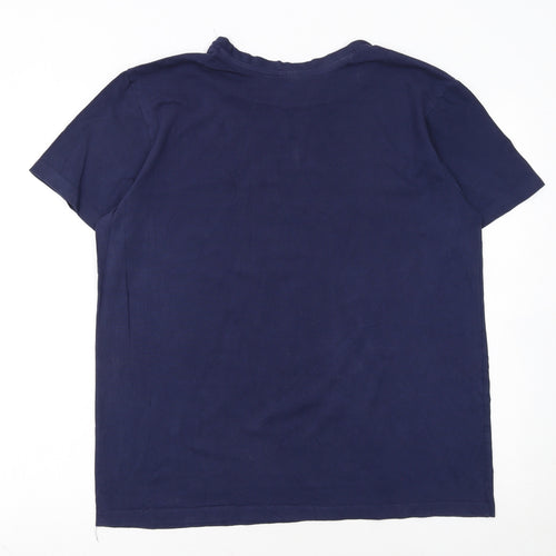 U.S. Polo Assn. Men's Blue Short Sleeve Cotton Polo M