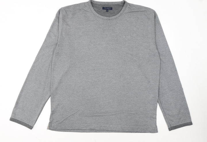 Ted Baker Mens Grey Crew Neck Long Sleeve Knit Sweatshirt Size L