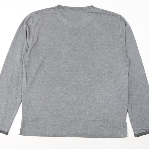 Ted Baker Mens Grey Crew Neck Long Sleeve Knit Sweatshirt Size L