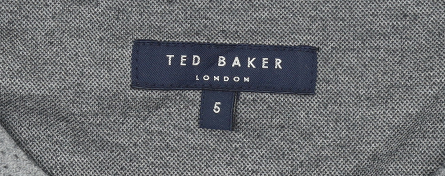 Ted Baker Mens Grey Crew Neck Long Sleeve Knit Sweatshirt Size L