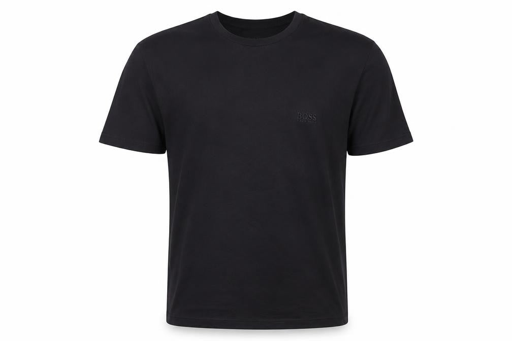 Hugo Boss Men's Black Crew Neck Cotton T-Shirt Size L