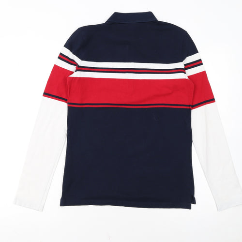 Tommy Hilfiger Men's Multicoloured Long Sleeve 1/4 Zip Polo XS