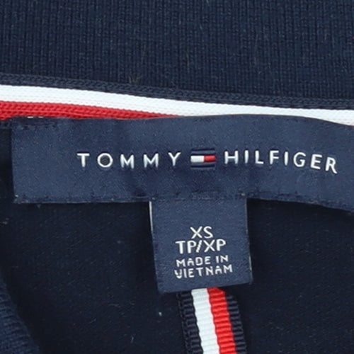 Tommy Hilfiger Men's Multicoloured Long Sleeve 1/4 Zip Polo XS