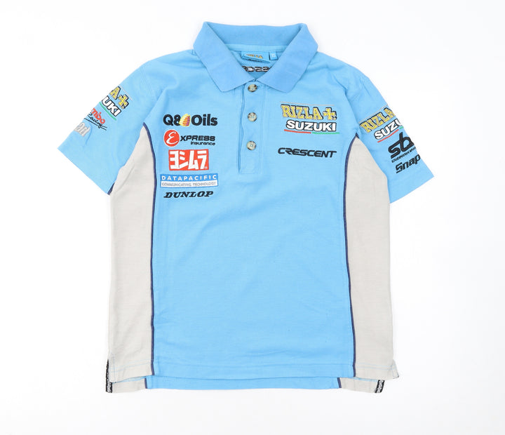 Rizla Suzuki Men's Blue XS Racing Polo Shirt